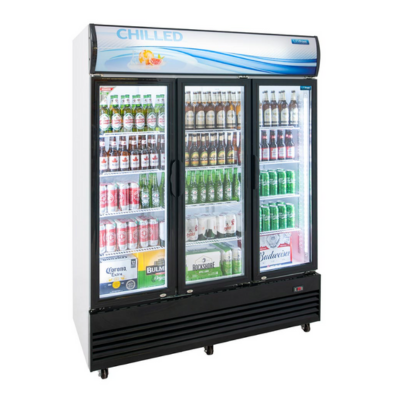 Display Chiller / Fridge, Upright, 3 Glass Door